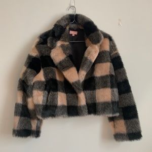 Faux fur coat